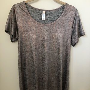 XXS LuLaRoe Elegant Classic - Silver + Rose Gold
